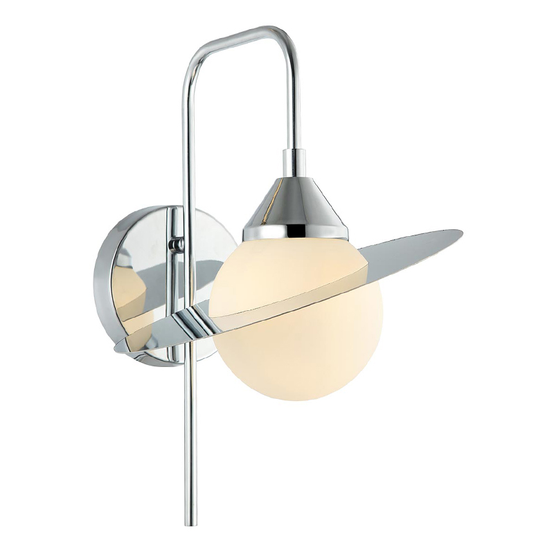 Бра Phainon Chrome Wall Lamp Хром Белый Бра Phainon Chrome Wall Lamp Хром Белый в Челябинске | Loft Concept