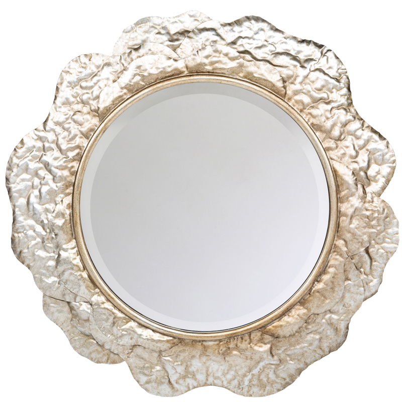 Зеркало Chlodio Crumpled Silver Mirror Зеркало Chlodio Crumpled Silver Mirror в Челябинске | Loft Concept