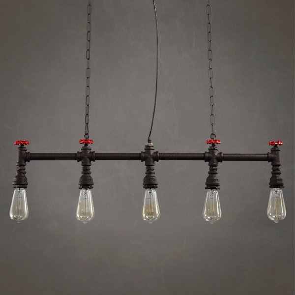 Подвесной светильник Loft Red Water Tap Pendant 5 Черный Подвесной светильник Loft Red Water Tap Pendant 5 Черный в Челябинске | Loft Concept
