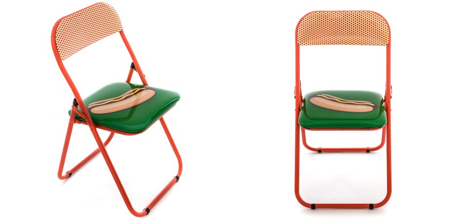Стул Seletti Folding Chair Hot Dog Стул Seletti Folding Chair Hot Dog - Loft-Concept в Челябинске
