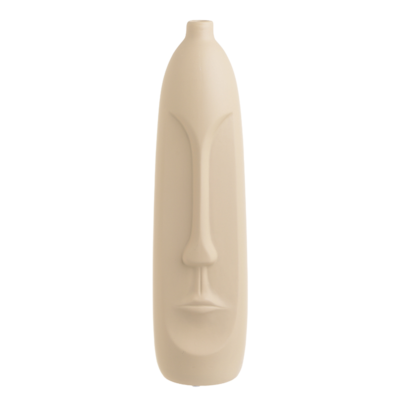 Ваза Face Ceramic Vase Бежевый Ваза Face Ceramic Vase Бежевый в Челябинске | Loft Concept