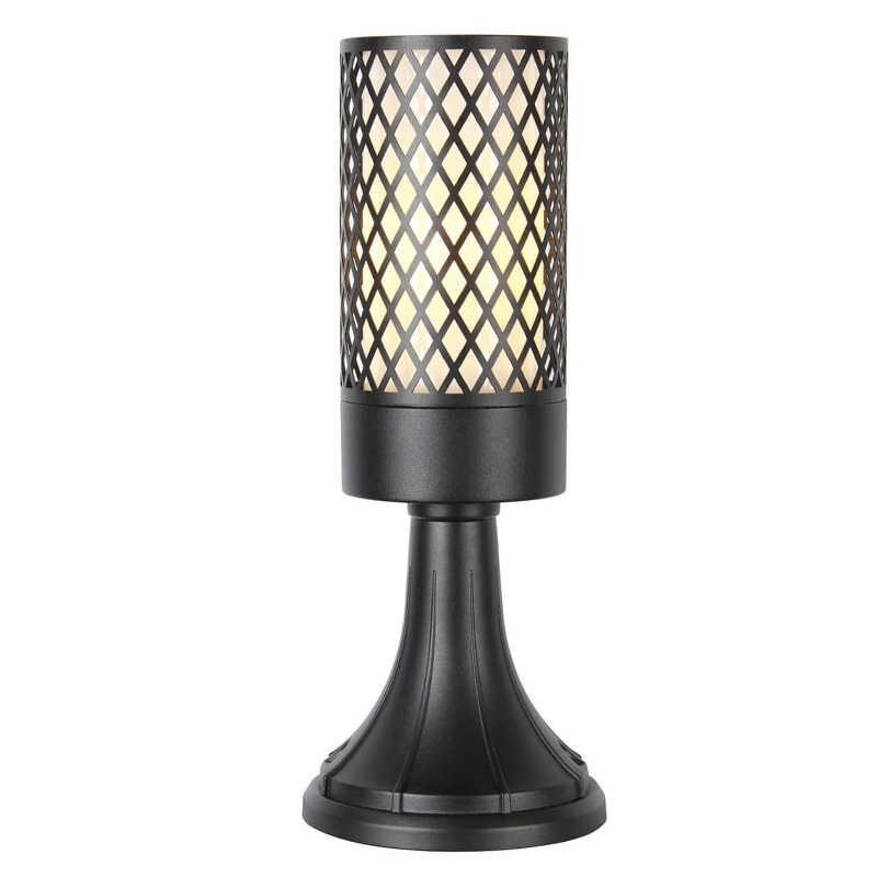 Уличный светильник Holger Street Lamp A Черный Белое матовое стекло Уличный светильник Holger Street Lamp A Черный Белое матовое стекло в Челябинске | Loft Concept