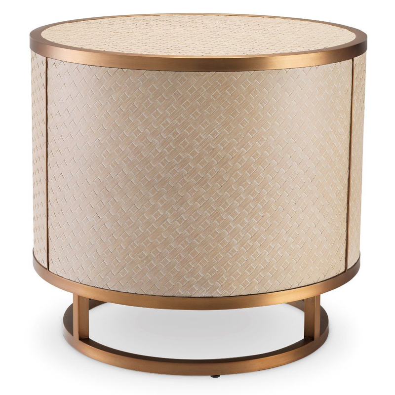 Приставной стол Eichholtz Side Table Napa Valley oak Бежевый Матовая латунь Приставной стол Eichholtz Side Table Napa Valley oak Бежевый Матовая латунь в Челябинске | Loft Concept