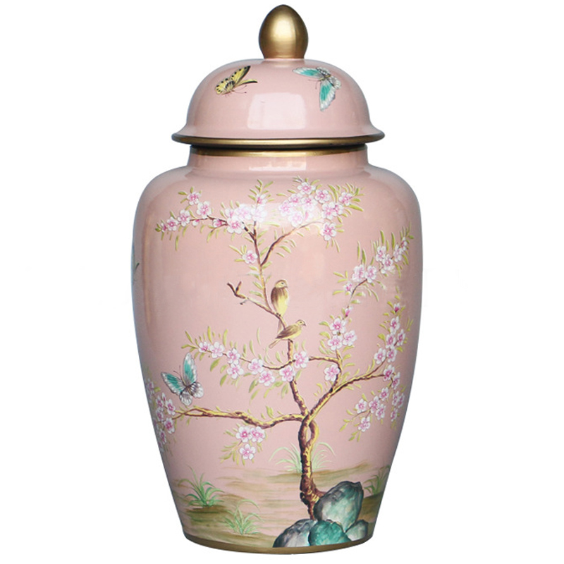 Ваза с крышкой Pink Tree Garden Vase Розовый Мульти Ваза с крышкой Pink Tree Garden Vase Розовый Мульти в Челябинске | Loft Concept