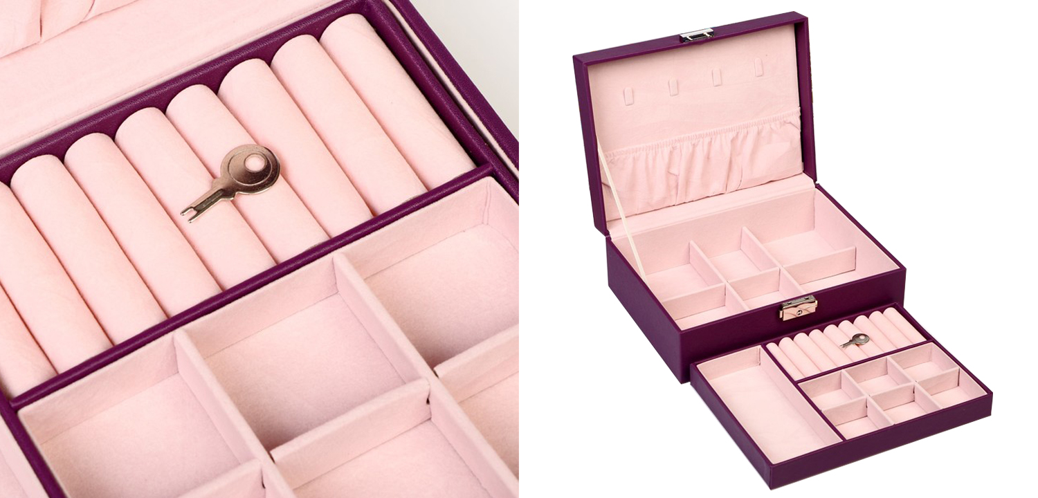 Шкатулка Porfirio Jewerly Organizer Box violet - фото