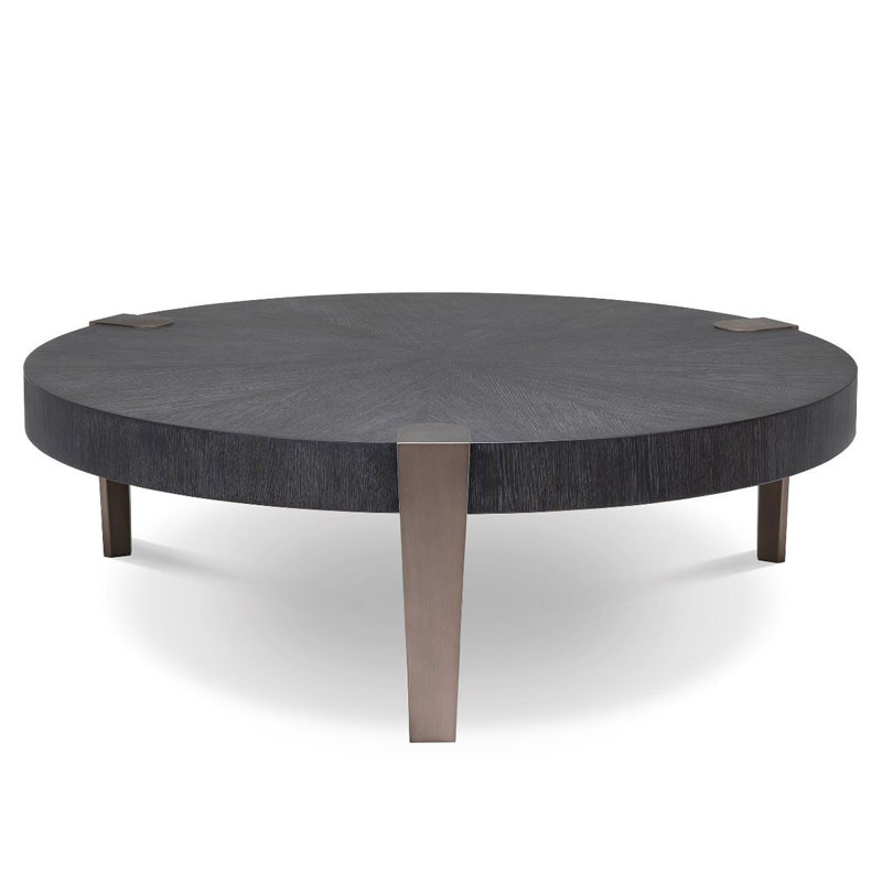 Кофейный стол Eichholtz COFFEE TABLE OXNARD Gray oak Серый Дуб Темная бронза Кофейный стол Eichholtz COFFEE TABLE OXNARD Gray oak Серый Дуб Темная бронза в Челябинске | Loft Concept