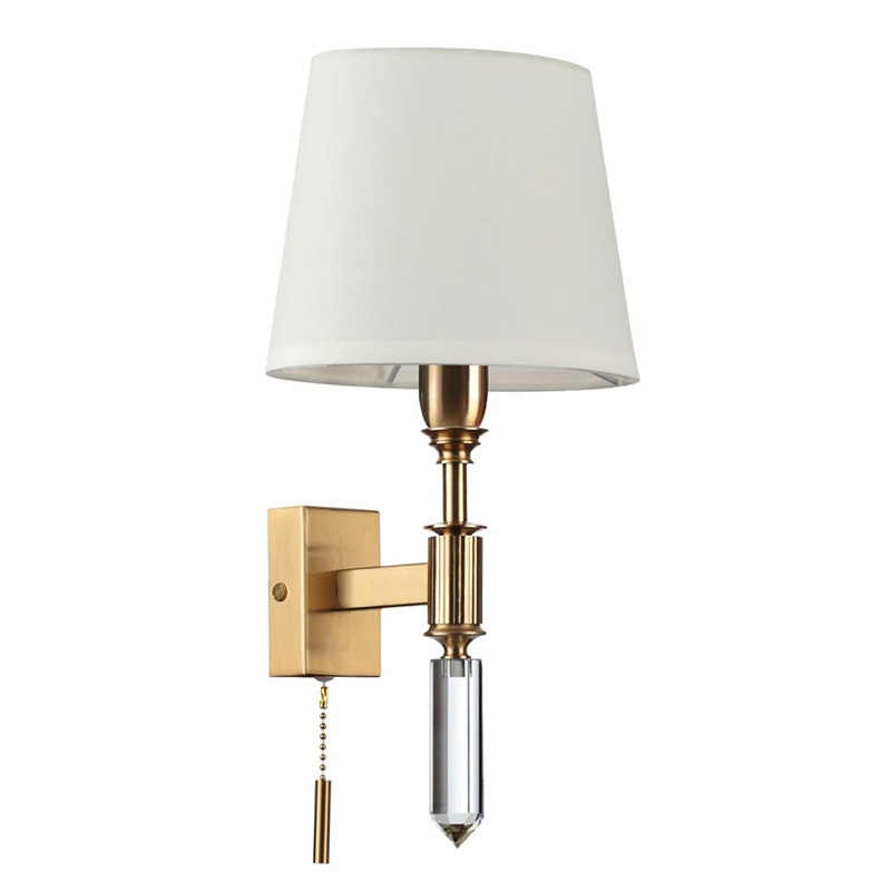 Бра Ramona White Wall Lamp Бронза Белый Бра Ramona White Wall Lamp Бронза Белый в Челябинске | Loft Concept