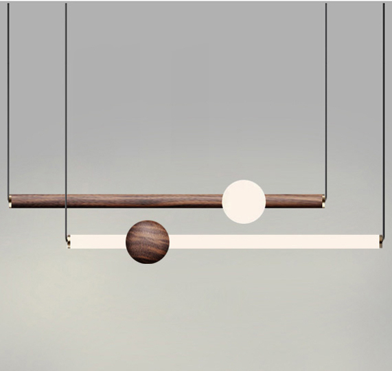 Люстра ORION GLOBE LIGHT wood Коричневый Белый Люстра ORION GLOBE LIGHT wood Коричневый Белый в Челябинске | Loft Concept