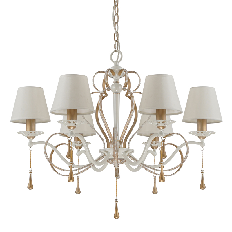 Люстра Batiste Chandelier 71 Золотой Белый Люстра Batiste Chandelier 71 Золотой Белый в Челябинске | Loft Concept