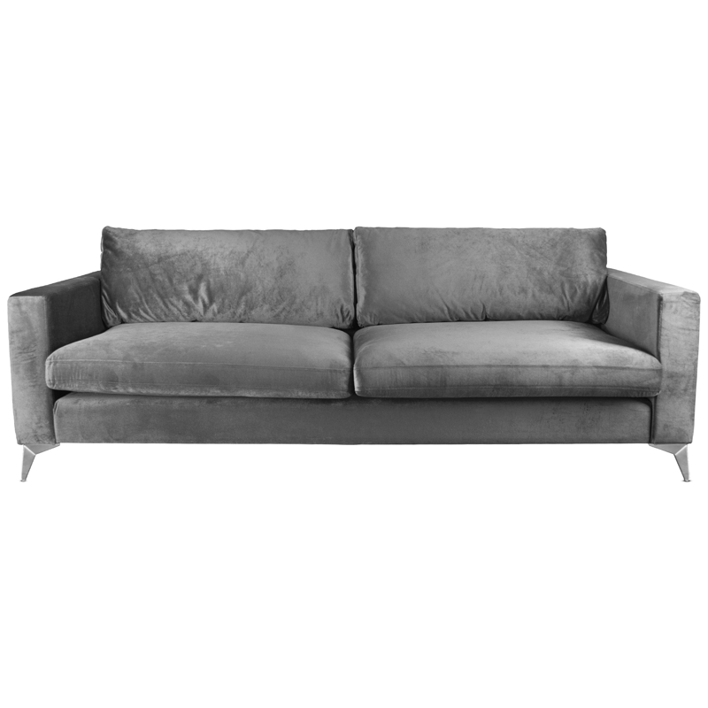 Диван Стокгольм Stockholm Sofa Серый Нержавеющая сталь Диван Стокгольм Stockholm Sofa Серый Нержавеющая сталь в Челябинске | Loft Concept