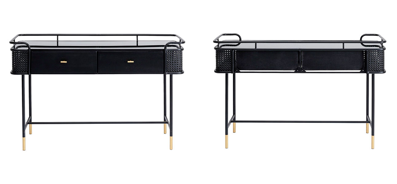 Консоль черная Damian - фото №2