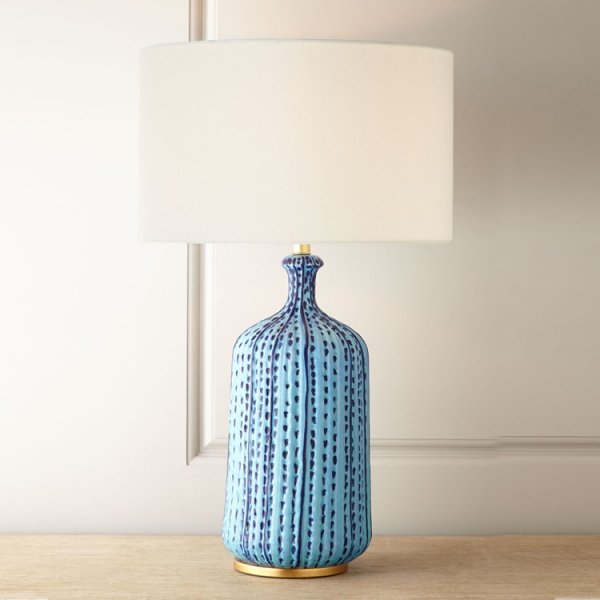 Настольная лампа circa lighting Culloden Table Lamp Бирюзовый Настольная лампа circa lighting Culloden Table Lamp Бирюзовый в Челябинске | Loft Concept