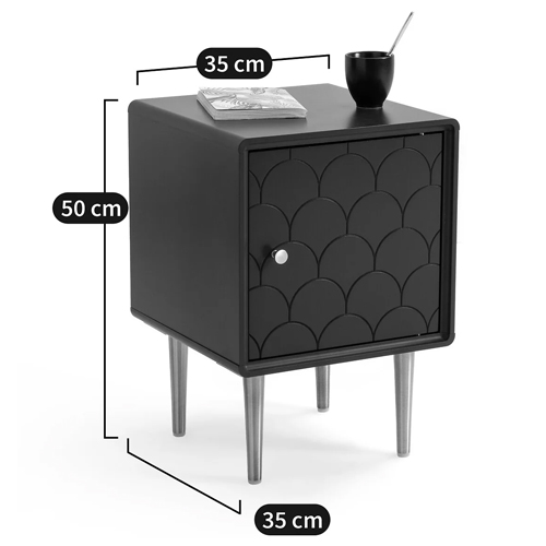 Тумба с одной дверцей Scale Ornament Blue Nightstand в Челябинске