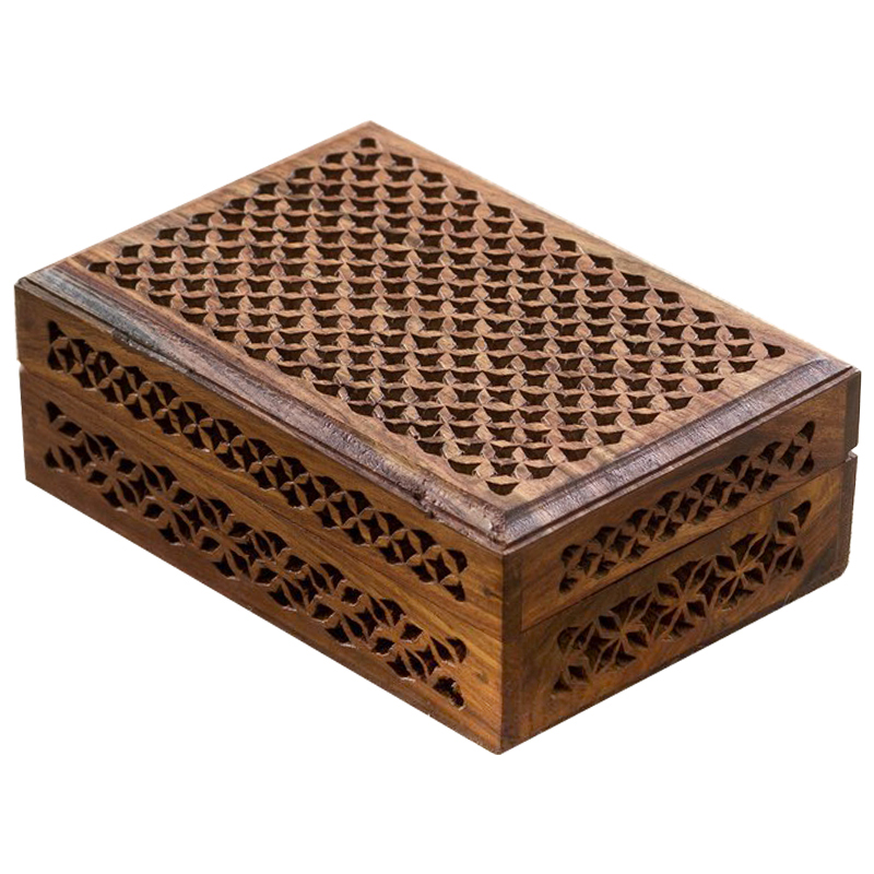 Шкатулка Yamini Indian Inlay Box Коричневый Шкатулка Yamini Indian Inlay Box Коричневый в Челябинске | Loft Concept