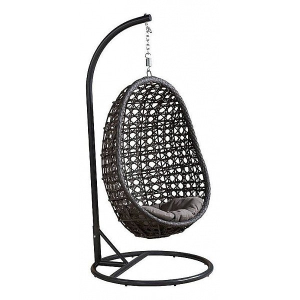Подвесное уличное кресло Egg Avo Серый Графит Подвесное уличное кресло Egg Avo Серый Графит в Челябинске | Loft Concept