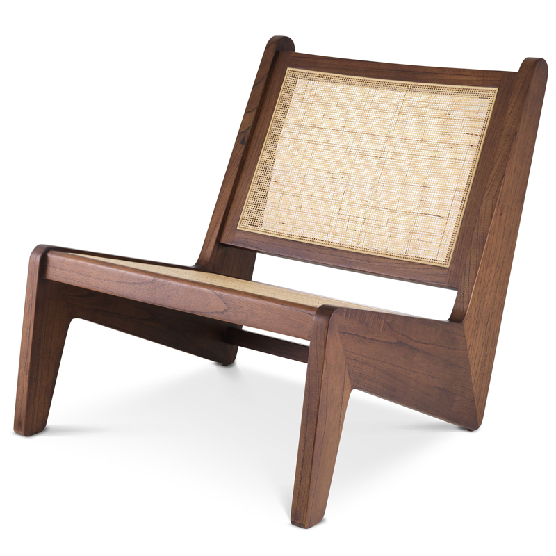 Кресло Eichholtz Chair Aubin brown Коричневый Бежевый Кресло Eichholtz Chair Aubin brown Коричневый Бежевый в Челябинске | Loft Concept