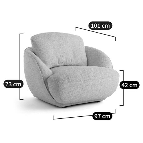 Полукруглое мягкое кресло Halle Green Armchair в Челябинске
