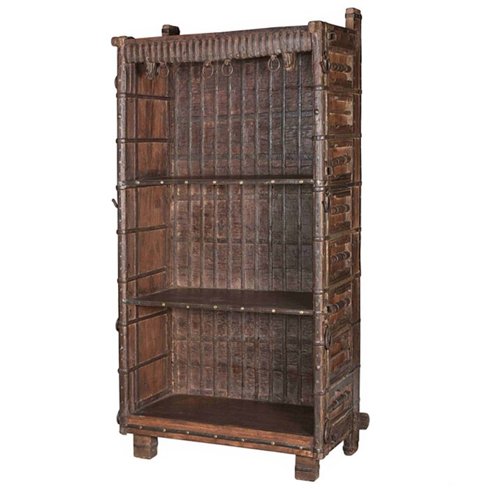 Старинный стеллаж Rajasthan shelving Коричневый винтаж Старинный стеллаж Rajasthan shelving Коричневый винтаж в Челябинске | Loft Concept