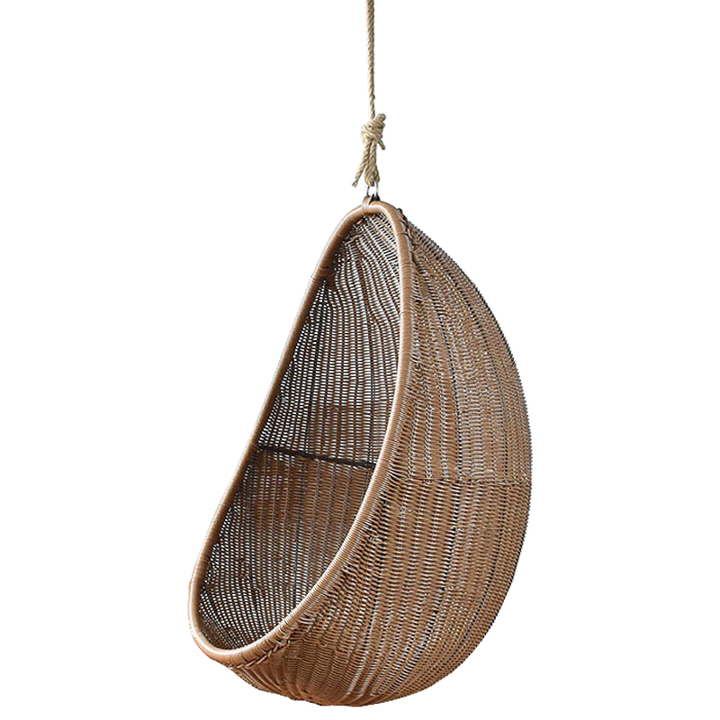 Кресло Wicker Egg Chair Коричневый в Челябинске | Loft Concept 