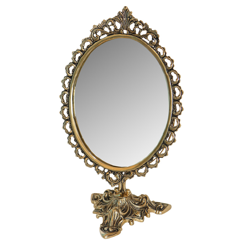 Зеркало настольное в бронзовой раме Royal Bronze Mirrors Бронза Зеркало настольное в бронзовой раме Royal Bronze Mirrors Бронза в Челябинске | Loft Concept