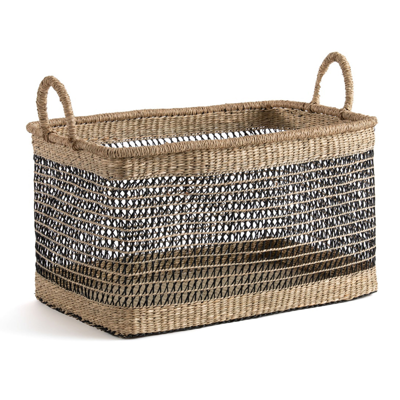 Корзина Wicker Herbarium Бежевый Черный Корзина Wicker Herbarium Бежевый Черный в Челябинске | Loft Concept