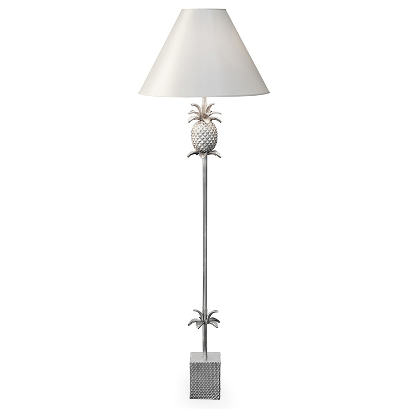 Торшер FLOOR LAMP PINEAPPLE CONE white Алюминий Белый в Челябинске | Loft Concept 