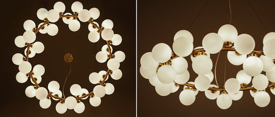 Люстра Milk Bubble Round Chandelier Люстра Milk Bubble Round Chandelier - Loft-Concept в Челябинске