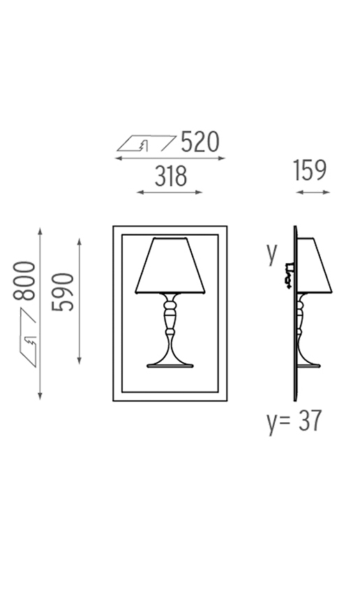 Настенный Светильник Flos Abajourd Hui Small Lampada da parete в Челябинске