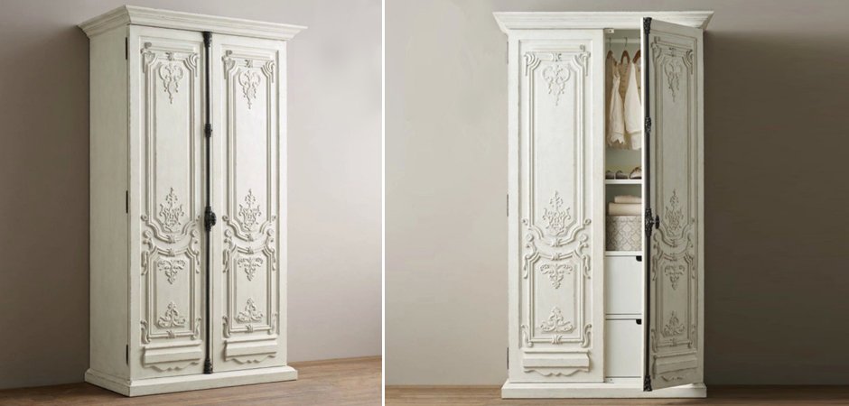 Шкаф French Distressed White Шкаф French Distressed White - Loft-Concept в Челябинске