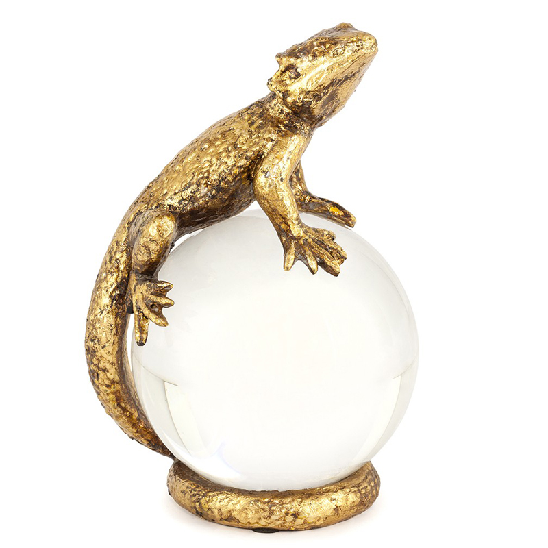 Статуэтка PAPERWEIGHT LIZARD Белый Бронза Статуэтка PAPERWEIGHT LIZARD Белый Бронза в Челябинске | Loft Concept