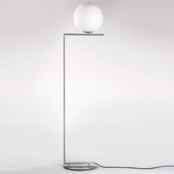 Торшер FLOS IC Lighting Flos Chrome Белый Хром Торшер FLOS IC Lighting Flos Chrome Белый Хром в Челябинске | Loft Concept
