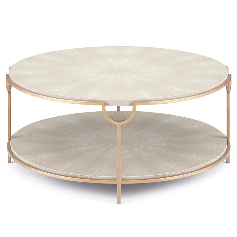 Gaston Stingray Texture Coffee Table Стол Серый скат Золотой Серый Gaston Stingray Texture Coffee Table Стол Серый скат Золотой Серый в Челябинске | Loft Concept