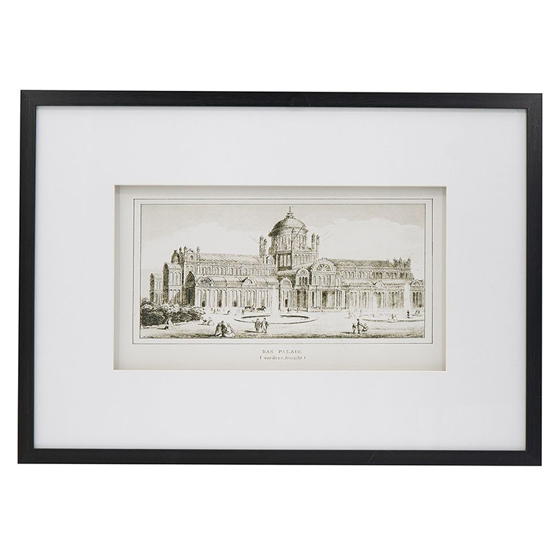 Картина с изображением здания Roman paintings Черный Картина с изображением здания Roman paintings Черный в Челябинске | Loft Concept