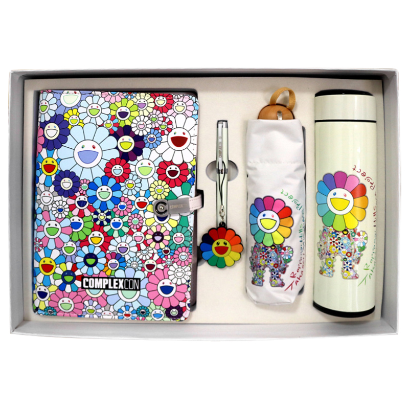 Набор TAKASHI MURAKAMI Зонт раскладной, блокнот, термос и ручка Мульти Набор TAKASHI MURAKAMI Зонт раскладной, блокнот, термос и ручка Мульти в Челябинске | Loft Concept