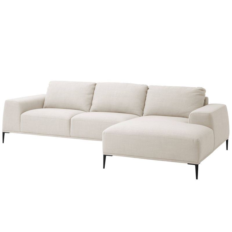 Диван Eichholtz Lounge Sofa Montado natural Молочный Черный Диван Eichholtz Lounge Sofa Montado natural Молочный Черный в Челябинске | Loft Concept