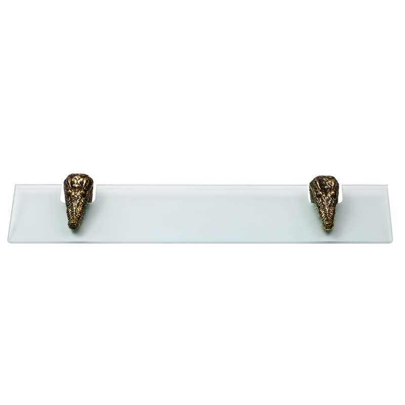Полка для ванной Bronze Crocodile Heads Бронза Полка для ванной Bronze Crocodile Heads Бронза в Челябинске | Loft Concept