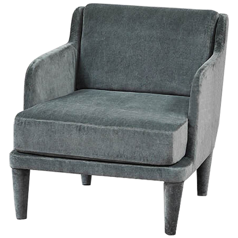 Кресло Elijah Armchair Серо-голубой Кресло Elijah Armchair Серо-голубой в Челябинске | Loft Concept