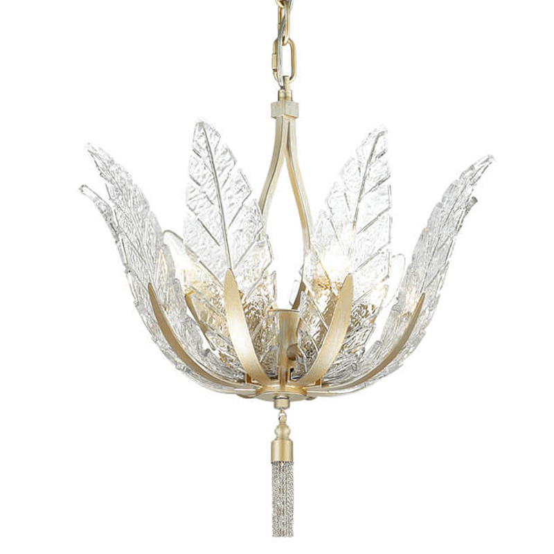Люстра Glass Petals Chandelier 36 Золотой Прозрачный (Transparent) Люстра Glass Petals Chandelier 36 Золотой Прозрачный (Transparent) в Челябинске | Loft Concept
