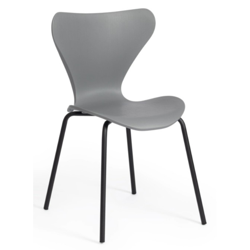 Стул Julissa Grey Chair Серый Черный Стул Julissa Grey Chair Серый Черный в Челябинске | Loft Concept
