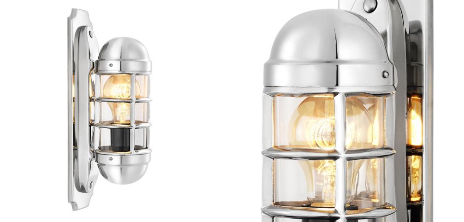 Бра Eichholtz Wall Lamp Le Caprice Nickel - Loft-Concept в Челябинске