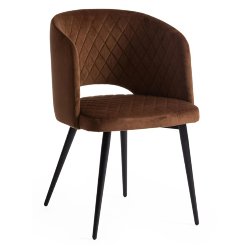 Стул Janice Brown Chair Коричневый Черный Стул Janice Brown Chair Коричневый Черный в Челябинске | Loft Concept