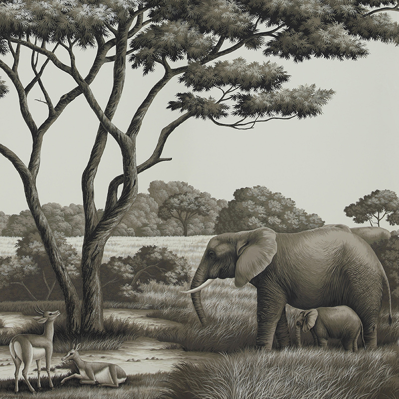 Обои ручная роспись African Savannah Colourway SC-94 on scenic paper Обои ручная роспись African Savannah Colourway SC-94 on scenic paper в Челябинске | Loft Concept