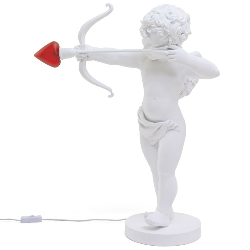 Настольная лампа Купидон со стрелой Seletti Cupid Lamp Белый Настольная лампа Купидон со стрелой Seletti Cupid Lamp Белый в Челябинске | Loft Concept