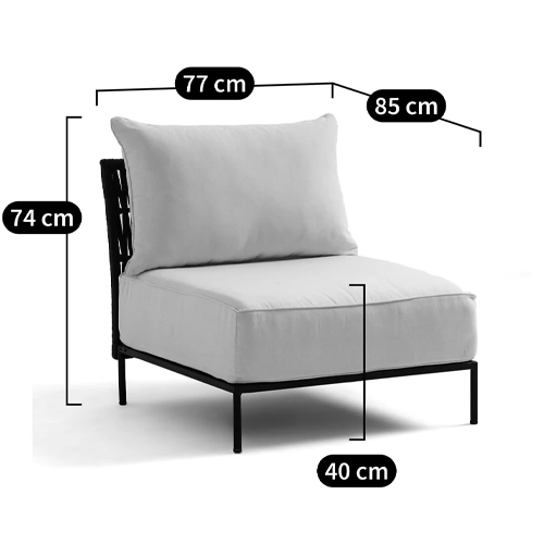 Уличное кресло Alaric Armchair Beige Уличное кресло Alaric Armchair Beige в Челябинске