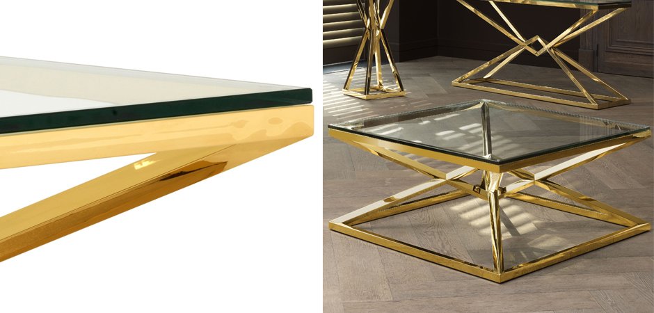 Журнальный стол Eichholtz Coffee Table Connor Gold Журнальный стол Eichholtz Coffee Table Connor Gold - Loft-Concept в Челябинске