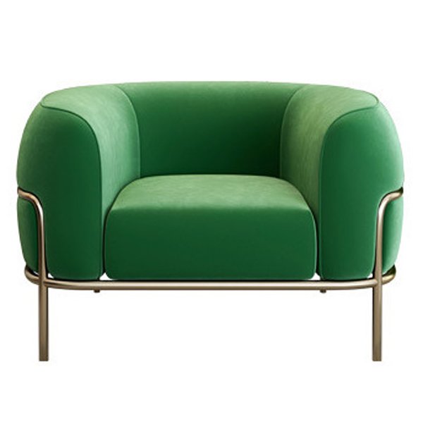 Кресло SOPHIE Armchair Зеленый Латунь в Челябинске | Loft Concept 