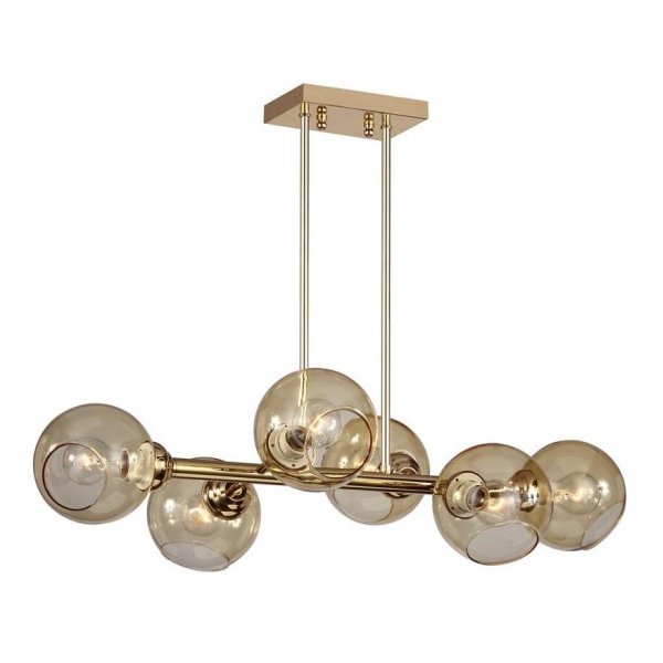 Люстра Glass Bubble Chandelier Brass Латунь Люстра Glass Bubble Chandelier Brass Латунь в Челябинске | Loft Concept
