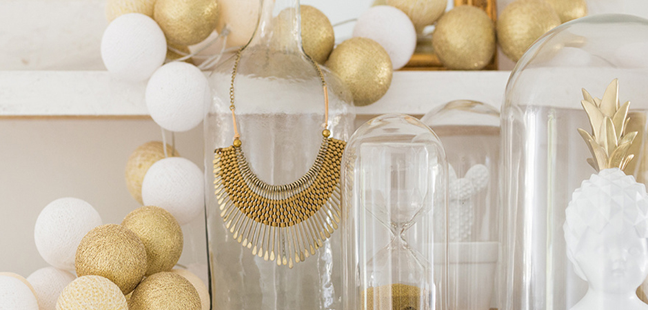 Гирлянда хлопковые фонарики Сotton Ball Shell-Gold - Loft-Concept в Челябинске