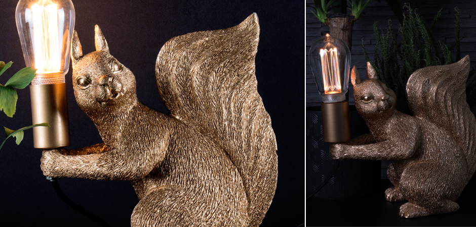 Настольная лампа Piff Table Gold Золотая белка Настольная лампа Piff Table Gold Золотая белка - Loft-Concept в Челябинске