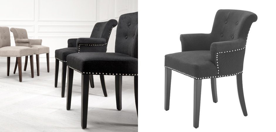 Стул Eichholtz Dining Chair Key Largo With Arm Стул Eichholtz Dining Chair Key Largo With Arm - Loft-Concept в Челябинске